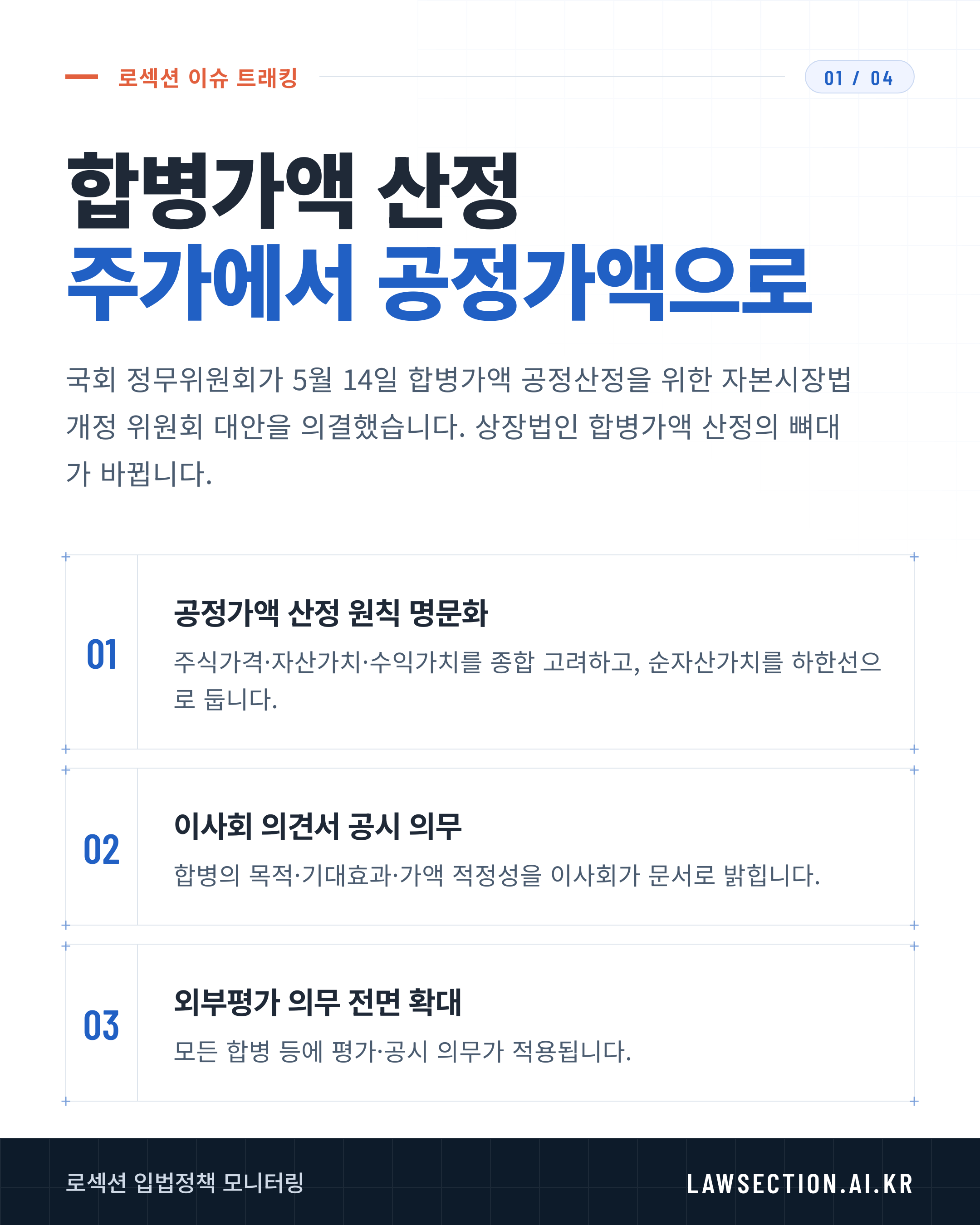 합병가액 공정산정법, 정무위 통과