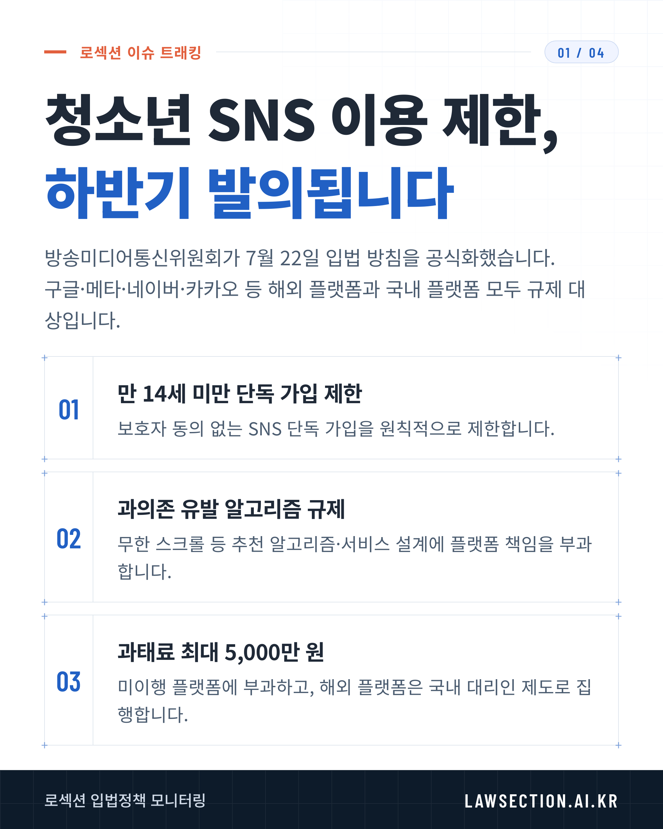 청소년 SNS 이용 제한